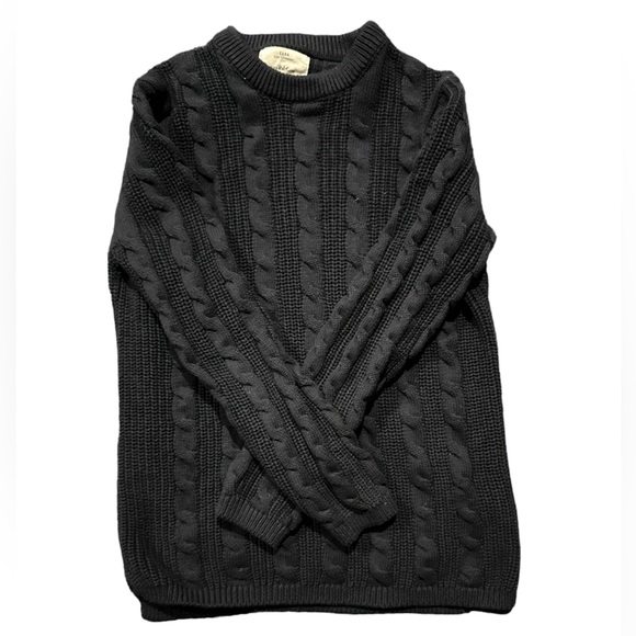 Zara Other - Zara Boys Cotton Knit dark navy blue cable knit sweater